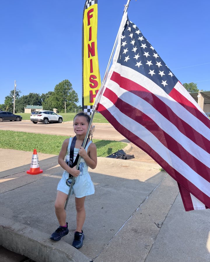 Olivia Hawes at Eagle 5K, 10K, & 13.1M at Stillwater, OK (27) - 07/04/2026 after earning 2nd FEMALE Overall